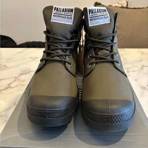 Palladium Men's Waterproof Plus Pampa  Lite Boots - Dark Olive